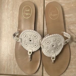 Jack Rogers Sandals White Size 9.5